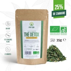 Organic detox green tea with hemp