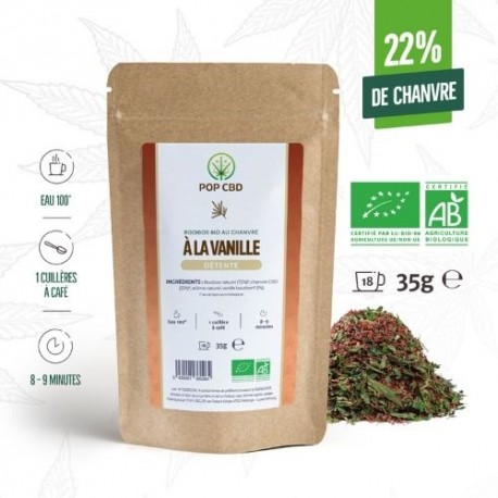 Infusion vanille CBD bio Rooibos