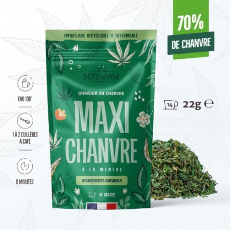 Infusion chanvre bio en sachet Menthe Douce